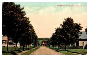 Antique Prospect Avenue, Randolph, VT Postcard