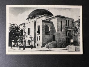 Mint Palestine Middle East RPPC Postcard Tel Aviv The Large Synagogue