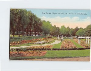 Postcard Rose Garden Montebello Park St. Catharines Canada