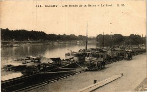 CPA CLICHY Les Bords de la Seine-Le Port (413384)