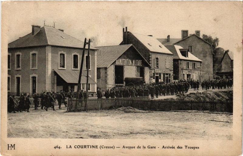 CPA Militaire, La Courtine - Avenue de la Gare (278377)