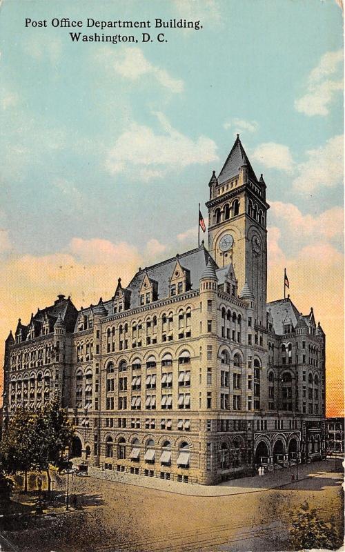 Washington D C~Post Office Department Building~Clock Tower~Pennsylvania Ave~1913