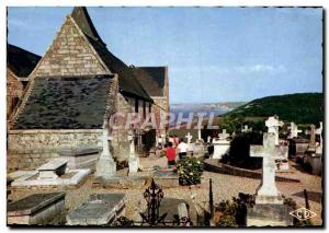 Modern Postcard Varengeville Sur Mer L & # 39Eglise St Valery and Le Cimetiè...