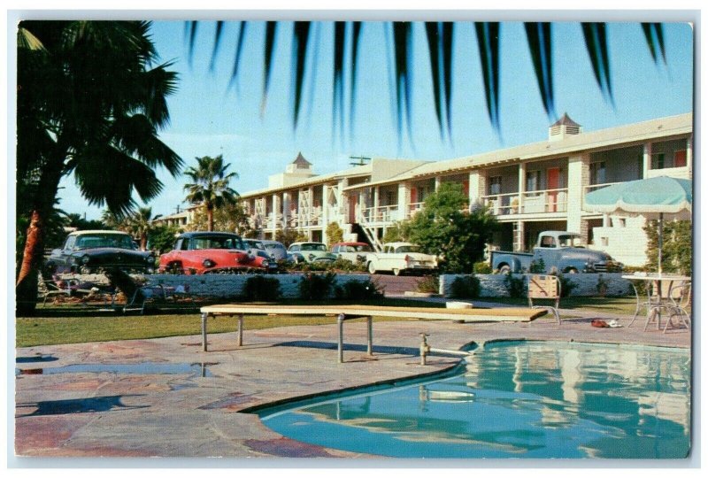 c1960 Desert Inn West Van Buren Motel Exterior Building Phoenix Arizona Postcard