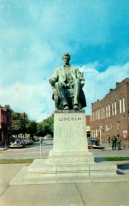 Kentucky Hodgensville Abraham Lincoln Statue 1963