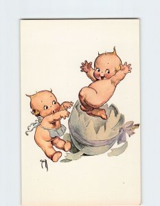 Postcard Love/Romance Greeting Card with Kewpies Egg Comic Art Print