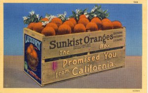 [C.T. Art] US California (?) - Sunkist Oranges, Promised You From California