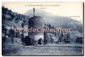 Old Postcard Bourg St Maurice tower Rochefort