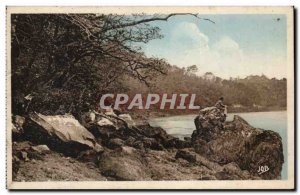 Old Postcard Quimper La Riviere La Chaise I & # 39Eveque