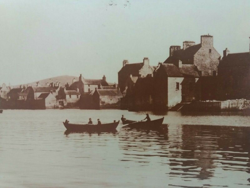 South End Lerwick c1920s Vintage Repro Postcard 1979 Scotland