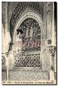 Postcard Old Fez Moulay Idris Zaoula From The Throne Of Offerings