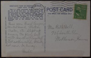 Salt Lake City, UT - Bird's Eye View - 1939