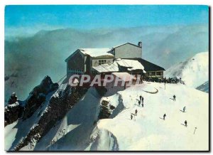 Postcard Modern Winter Sports in Auvergne Departure of the tracks has the upp...