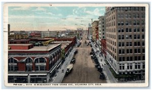 1920 Broadway From Grand Avenue Oklahoma City OK Fred Harvey Topeka KS Postcard