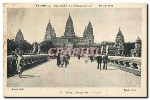 Old Postcard Exposition Coloniale Internationale Paris Angkor Wat