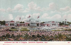 NORFOLK, Virginia, 1907; Auditorium And Hall Of Congress, Jamestown Exposition
