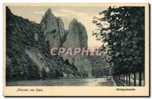 Old Postcard Munster Am Stein Rheingrafenstein
