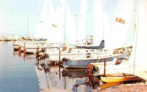 Silver Sands Marian Yachts Sail Boats Great Salt Lake Utah postcard