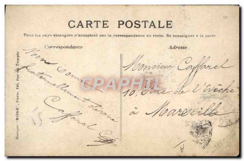 Old Postcard Jet Aviation Lefebvre on Bipan Wright Reims August 25, 1909