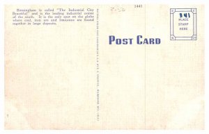 Postcard AERIAL VIEW SCENE Birmingham Alabama AL AQ6293