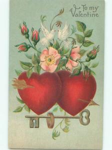 Divided-Back BIRDS SCENE Pretty Postcard AA9098