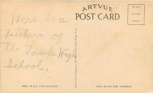 NH, Newport, New Hampshire, Towle High School, Artvue Post Card Co