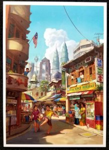 [AG] P153 Malaysia Tourism Kuala Lumpur Lifestyle Shop Street (postcard) *New