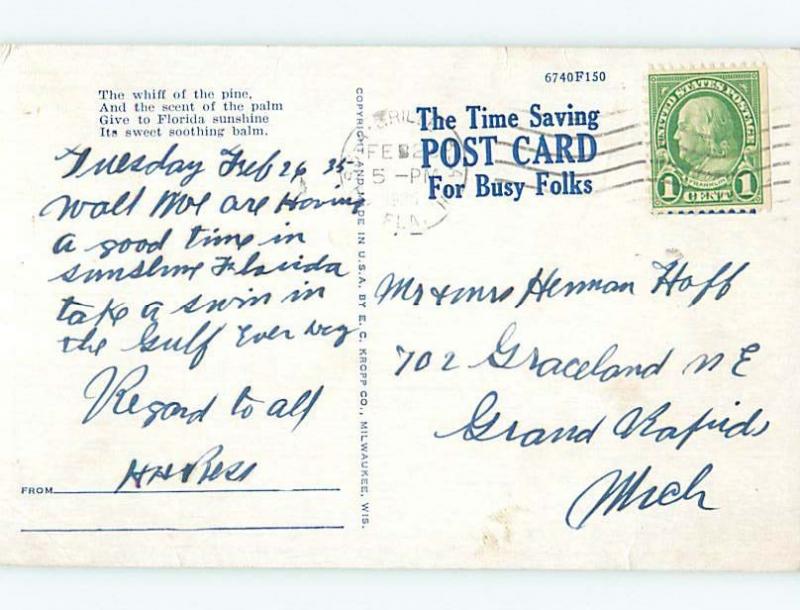 Pre-Linen black americana postcard HL6742