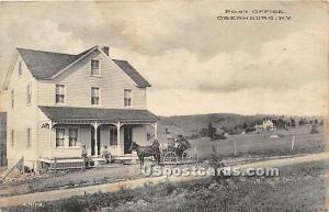 Post Office Obernburg NY 1912 missing stamp