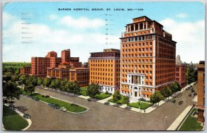 1945 Barnes Hospital Group Saint Louis Missouri MO Broadway Posted Postcard
