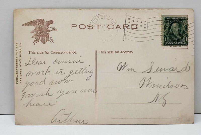 Albany New York Broadway Looking North from State St., 1908 Postcard B18