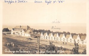 J65/ ST Jean Port Quebec Canada RPPC Postcard c1940s Auberge du Faubourg 193