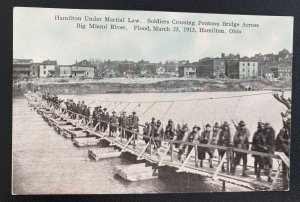 Mint USA Real Picture Postcard Hamilton Under Martial Law Soldiers Crossing