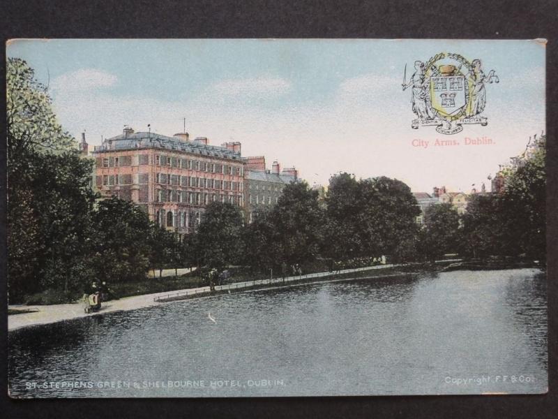 Ireland DUBLIN Sherbourne Hotel & St. Stephens Green Old PC by Chas L Reis & Co