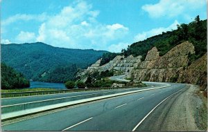 Panoramic View I40 N Great Smokies NC Postcard VTG UNP Color King Koppel Vintage 