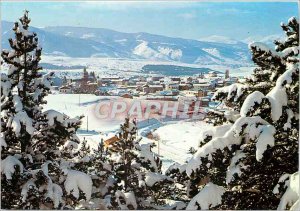 Postcard Modern Bolquere station under snow