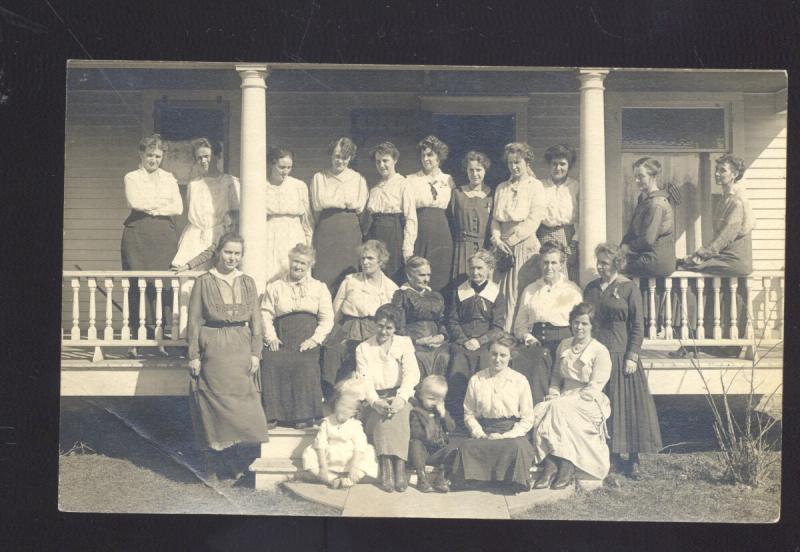 RPPC KINGSLEY IOWA 1924 BRUCE HOYT FAMILY VINTAGE REAL PHOTO POSTCARD