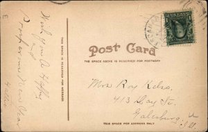 Escanaba Michigan MI Coal or Ore Ship CAMBRIA c1910 Postcard 