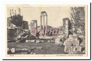 Italy Italia Milano Old Postcard Foro Romano Ingresso alla Reggia