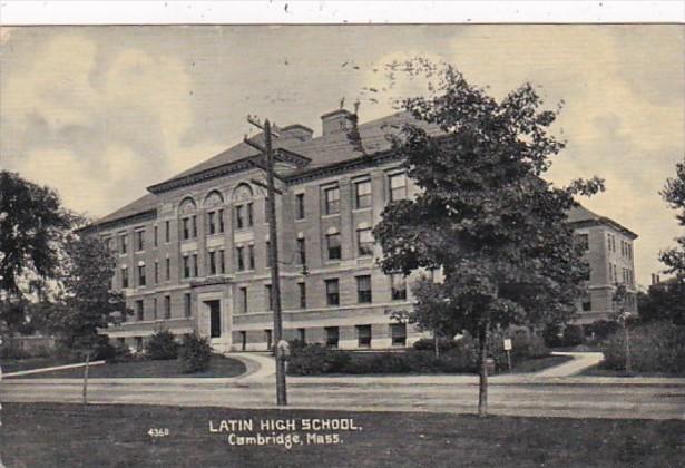 Massachusetts Cambridge Latin High School 1908