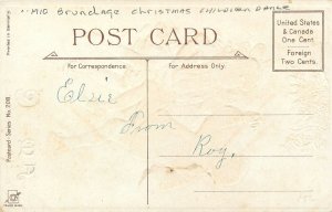 Postcard C-1910 Brundage Merry Christmas Children Dancing #208 23-72