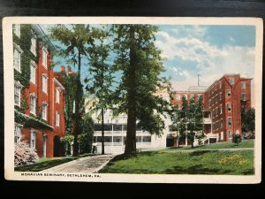 Vintage Postcard 1916 Moravian Seminary Bethlehem Pennsylvania