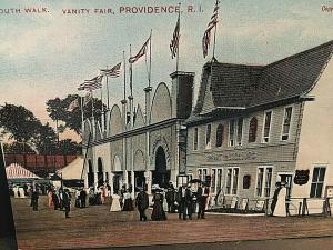 Postcard  Early View of South Walk at Vanity Fair, Providence, RI.         T5