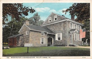 Washington Headquarters Valley Forge, PA Washington Headquarters 1936 