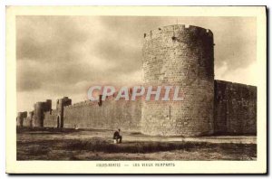 Postcard Old Aigues Mortes Old City Walls