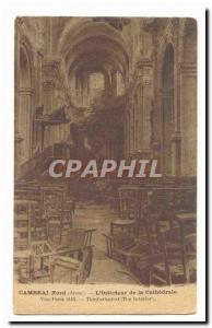 Postcard Cambrai Nord Old L & # 39interieur the cathedral