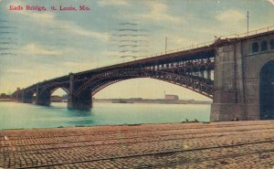 USA Eads Bridge St. Louis Missouri Vintage Postcard 07.83