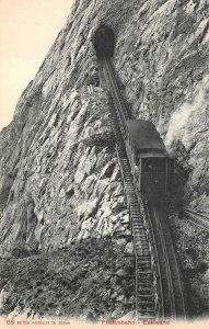 PIFATUSBAHN ESELWAND PILATUS SWITZERLAND TRAIN RAILROAD POSTCARD (c. 1910)