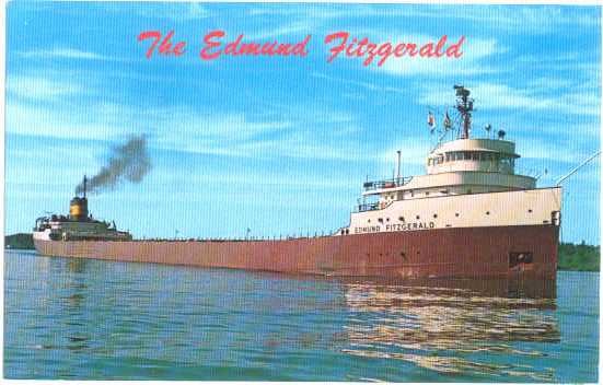 The Edmund Fitzgerald, Ore Carrier Steamer, Sank in 1975, Chrome