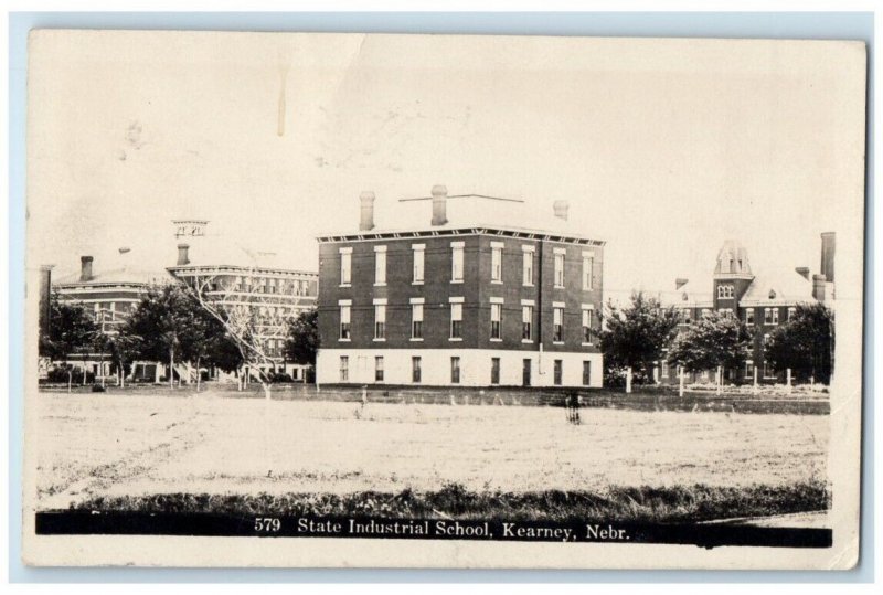 1912 State Industrial School Kearney Nebraska NE RPPC Photo Posted Postcard